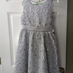 Silver/gray girls dress